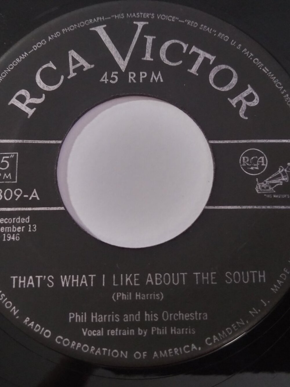 Phil Harris - That's What I Like About The South VG++ Original 45RPM Record 1955